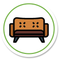 This icon shows a sofa.