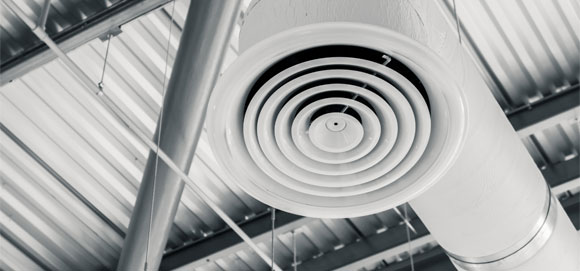 The image shows an office air duct.