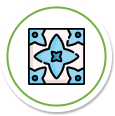 This image shows a logo of a tile