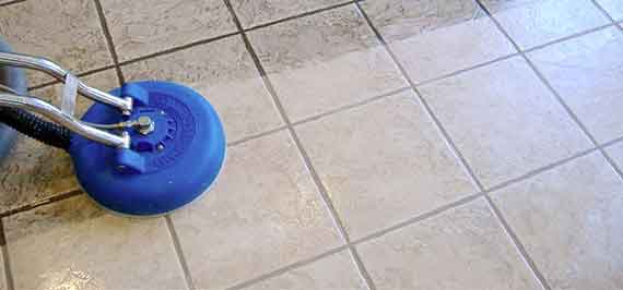 Tile and Grout Pet Odor Removal service was provided by using an industrial floor cleaner.