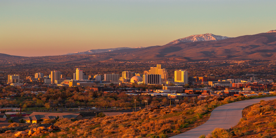This image shows the city Reno Nevada.
