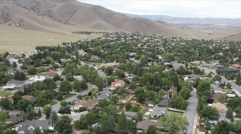 This image shows the neighborhood of Hidden Valley